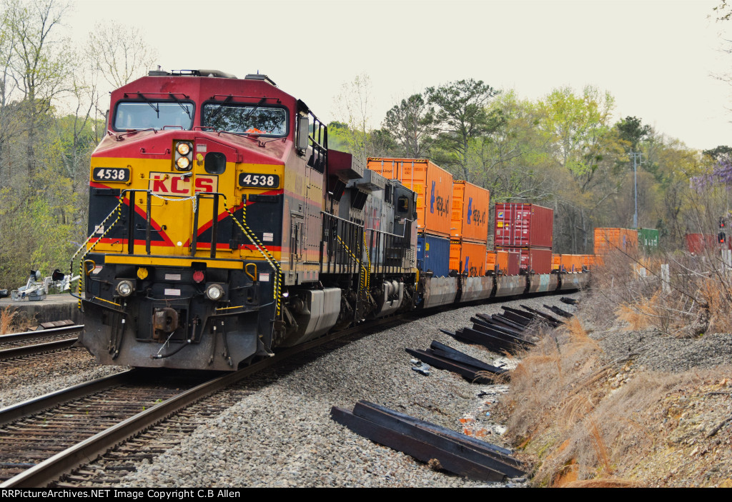 KCSM Power on an NS Freight